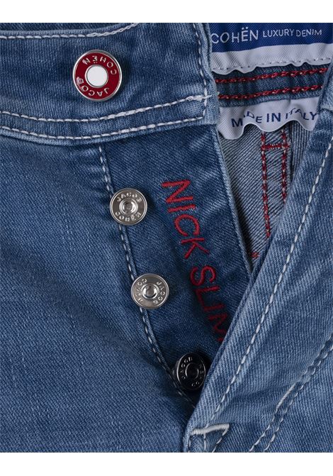 Medium Blue Nick Slim Super Slim Fit Jeans JACOB COHEN | JUM-QE007-062-S4260200D